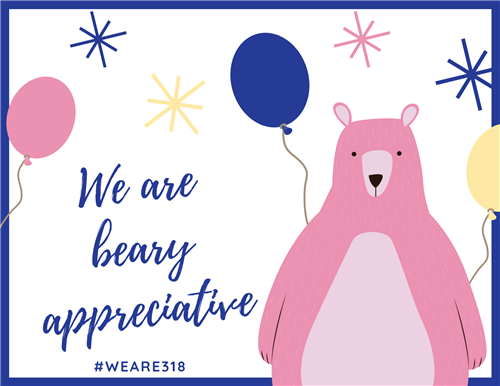 Beary Appreciative Postcard 